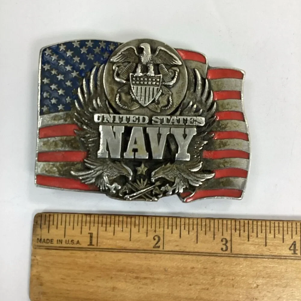 United States Navy Belt Buckle Siskiyou 1994 Made In USA